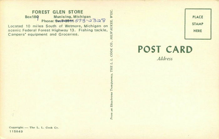 Forest Glen Store - Vintage Postcard (newer photo)